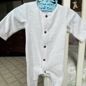 Jacadi Unisex Velour Bunny Footie